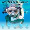 imageKids Snorkel Set Dry Top Snorkel Mask Snorkeling Gear for Kids Boys Girls Youth No Leak Comfy Mouthpiece AntiFog 180 Panoramic View Scuba Diving Swim Pool Equipment Snorkel KitBlue