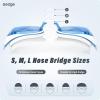 imageSeago 2 Pack Swimming Goggles Antifog AntiUV Silicone Swim Goggles Adult Women MenBlack  Blue White