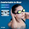 imageSeago 2 Pack Swimming Goggles Antifog AntiUV Silicone Swim Goggles Adult Women MenBlack  Gold