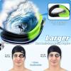 imageSeago 2 Pack Swimming Goggles Antifog AntiUV Silicone Swim Goggles Adult Women MenBlack  Green Black