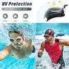 imageSeago 2 Pack Swimming Goggles Antifog AntiUV Silicone Swim Goggles Adult Women MenBlack  White