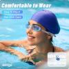 imageSeago 2 Pack Swimming Goggles Antifog AntiUV Silicone Swim Goggles Adult Women MenBlue White  Pink White