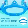 imageSeago Kids Swim Goggles Snorkel Diving Mask for Youth515 AntiFog 180 Clear ViewBlue  Green