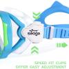 imageSeago Kids Swim Goggles Snorkel Diving Mask for Youth515 AntiFog 180 Clear ViewBlue  Green