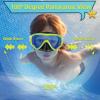 imageSeago Kids Swim Goggles Snorkel Diving Mask for Youth515 AntiFog 180 Clear ViewBlue Mirrored Pink