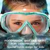 imageSeago Kids Swim Goggles Snorkel Diving Mask for Youth515 AntiFog 180 Clear ViewGreen
