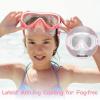 imageSeago Kids Swim Goggles Snorkel Diving Mask for Youth515 AntiFog 180 Clear ViewLight Pink  White