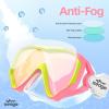 imageSeago Kids Swim Goggles Snorkel Diving Mask for Youth515 AntiFog 180 Clear ViewMirrored Pink