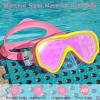 imageSeago Kids Swim Goggles Snorkel Diving Mask for Youth515 AntiFog 180 Clear ViewMirrored Pink