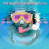 imageSeago Kids Swim Goggles Snorkel Diving Mask for Youth515 AntiFog 180 Clear ViewMirrored Pink