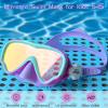 imageSeago Kids Swim Goggles Snorkel Diving Mask for Youth515 AntiFog 180 Clear ViewMirrored Purple