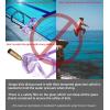 imageSeago Kids Swim Goggles Snorkel Diving Mask for Youth515 AntiFog 180 Clear ViewPurple