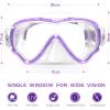 imageSeago Kids Swim Goggles Snorkel Diving Mask for Youth515 AntiFog 180 Clear ViewPurple
