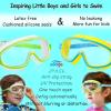 imageSeago Swim Goggles 2 Pack AntiFog AntiUV Wide View Swimming Goggles for Kids 314Blue  Green
