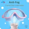 imageSeago Swim Goggles 2 Pack AntiFog AntiUV Wide View Swimming Goggles for Kids 314Blue  Pink