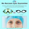 imageSeago Swim Goggles 2 Pack AntiFog AntiUV Wide View Swimming Goggles for Kids 314Light Blue  BlackGreen