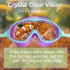 imageSeago Swim Goggles 2 Pack AntiFog AntiUV Wide View Swimming Goggles for Kids 314Pink Purple  Green Purple