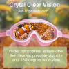 imageSeago Swim Goggles 2 Pack AntiFog AntiUV Wide View Swimming Goggles for Kids 314Purple  Pink