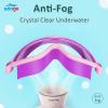 imageSeago Swim Goggles 2 Pack AntiFog AntiUV Wide View Swimming Goggles for Kids 314Purple  Pink