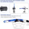 imageSeago Swim Snorkel for Lap Swimming Dry Top Front Swimmer Snorkel for Adult Youth Snorkel Gear Swimming Training Equipment in Pool and Open Water with Comfy Head Pads FoodGrade Silicone MouthpieceBlue