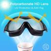 imageSwim Goggles No Leaking AntiFog Pool Goggles Swimming Goggles for Adult Men Women Youth UV Protection 180 Clear VisionBlack With Clear Lens