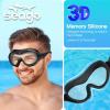 imageSwim Goggles No Leaking AntiFog Pool Goggles Swimming Goggles for Adult Men Women Youth UV Protection 180 Clear VisionBlack With Clear Lens