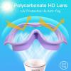 imageSwim Goggles No Leaking AntiFog Pool Goggles Swimming Goggles for Adult Men Women Youth UV Protection 180 Clear VisionPurple With Clear Lens