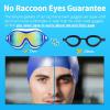 imageSwim Goggles No Leaking AntiFog Pool Goggles Swimming Goggles for Adult Men Women Youth UV Protection 180 Clear VisionWhite With Mirrored Gold
