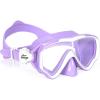 imageSeago Kids Swim Goggles Snorkel Diving Mask for Youth515 AntiFog 180 Clear ViewPurple  White